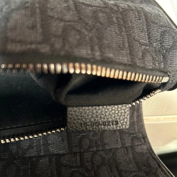 Saddle bag jacquard Dior Oblique canvas black - Picture 3 of 3